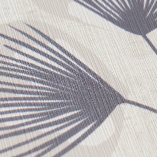 Álmodozó gingko-szerű levelek lebegő költői szépségű mintája krémfehér levendula szürke és antracit tónus tapéta