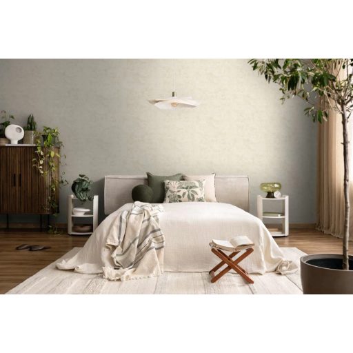 Antik pergamen vagy finoman koptatott mészkőfal? mesteri mélységű struktúrált minta elefántcsont homokszín és zabpehely tónus tapéta 