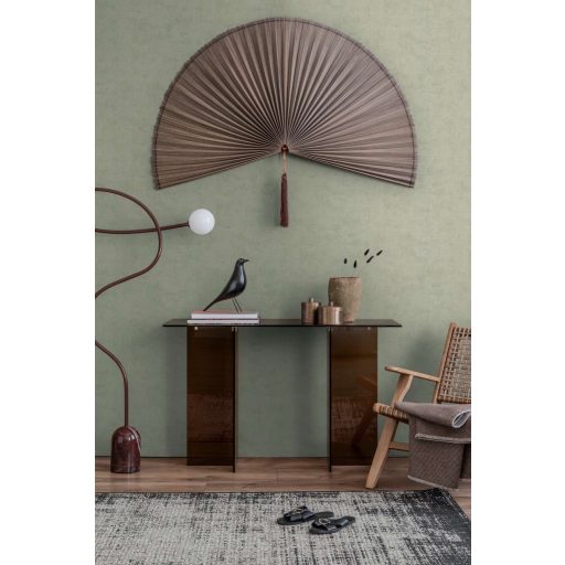 Antik pergamen vagy finoman koptatott mészkő? Mesteri mélységű struktúrált minta lágy zsályazöld tónus tapéta