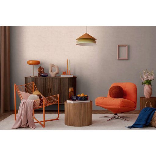 Antik pergamen vagy finoman koptatott mészkő? Mesteri mélységű struktúrált minta bézses-rózsaszín tónus tapéta