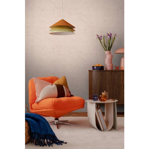 Antik pergamen vagy finoman koptatott mészkő? Mesteri mélységű struktúrált minta bézses-rózsaszín tónus tapéta