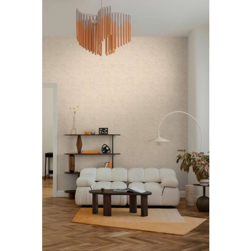 Antik pergamen vagy finoman koptatott mészkő? Mesteri mélységű beton minta lágy krémszín és bézs tónus tapéta