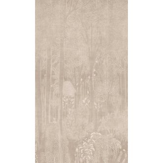   Reneszánsz metszet vagy minimalista skandináv erdő krém bézs világosbarna és fehér tónus falpanel