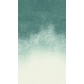   A fjordok szelleme kiszabadult - Kavargó északi áramlatok teal /zöldeskék/ eukaliptuszzöld menta és krémes törtfehér tónus falpanel