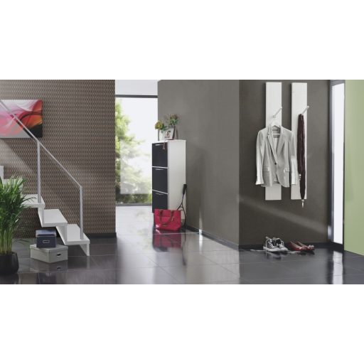 Rasch Cato 800715 Ipari design Nemes 3D rombuszminta antracit világos szürke arany lakk csillogás tapéta