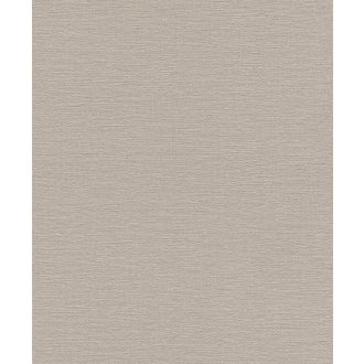   Textilhatású strukturált egyszínű szürkésbézs/szürkésbarna tapéta