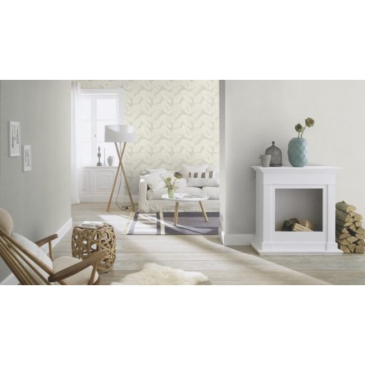 Textilhatású strukturált egyszínű világoszürke tapéta