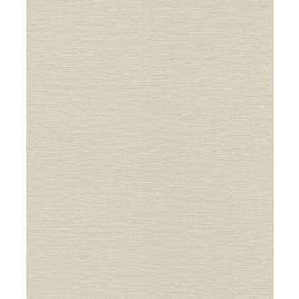 Textilhatású strukturált egyszínű krémszürke tapéta