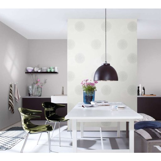 Rasch #tapetenwechsel 804539 texturált egyszínű világos szürke tapéta