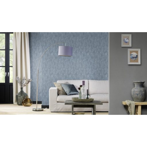 Textilhatású strukturált egyszínű meleg sötétszürke tapéta