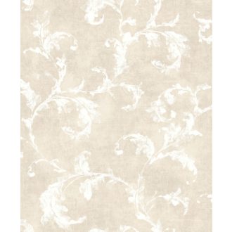   Casadeco Montsegur 80791212 ARABESQUE Klasszikus arab stílusú díszítőminta bézs fehér tapéta