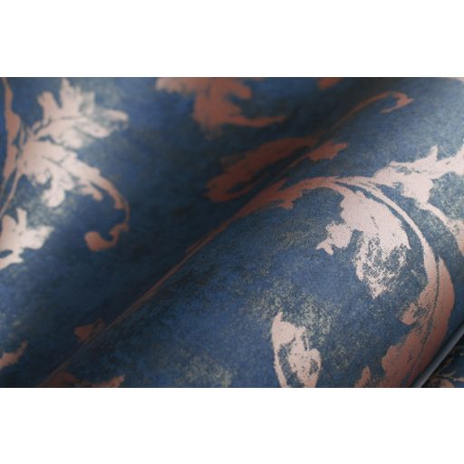 Casadeco Montsegur 80796475  ARABESQUE Klasszikus arab stílusú díszítőminta horgonykék bronz tapéta