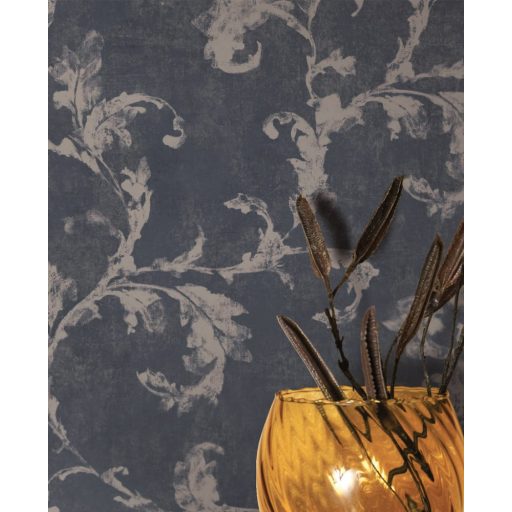 Casadeco Montsegur 80799672  ARABESQUE Klasszikus arab stílusú díszítőminta antracit bézsarany tapéta