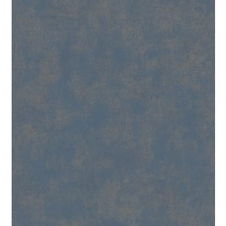   Casadeco Montsegur 80836466 UNI Texturált egyszínű tintakék arany tapéta