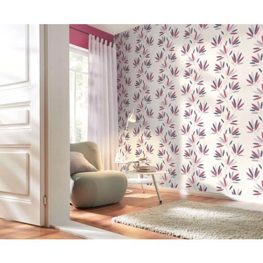 Rasch #tapetenwechsel 809077  strukturált rovátkolt egyszínű matt piros tapéta