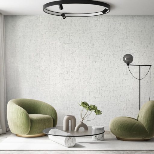 Üveggyöngyökkel díszített finom csillogású monokróm hátterű szabálytalan elemek mintája szürke és ezüstszürke tónus tapéta