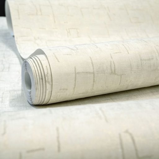 Üveggyöngyökkel díszített finom csillogású monokróm hátterű szabálytalan elemek mintája elefántcsont krém bézs és bézsarany tapéta