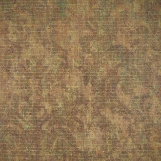   Rétegesen egymásra épülő gyöngyökkel díszített stilizált levél és virágmotívum földszínek - meleg barna és olívzöld tónus tapéta