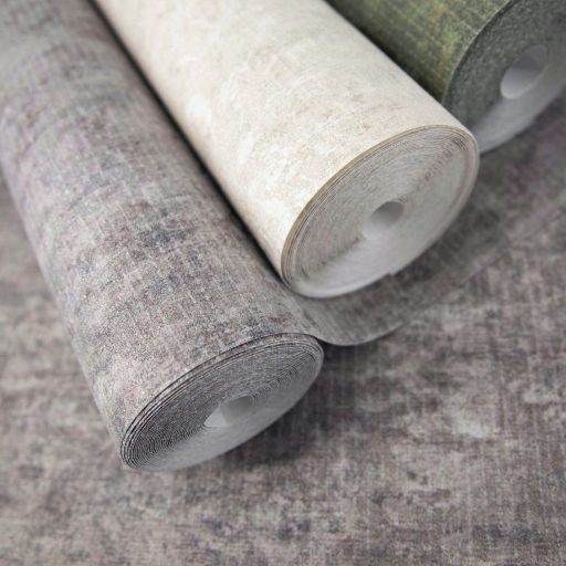 Rétegesen egymásra épülő gyöngyökkel díszített stilizált levél és virágmotívum szürke barna és ezüst tónus tapéta