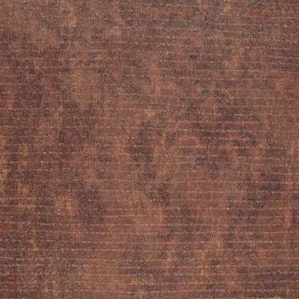   Rétegesen egymásra épülő gyöngyökkel díszített stilizált levél és virágmotívum vörös rozsdabarna narancs terrakotta és borostyán tapéta