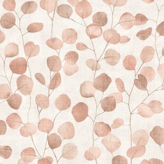   Bájos kissé naív pilealevelek mintája bézs barna világos téglaszín tónus tapéta