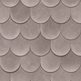   Mint a tetőn a hódfarkú cserép tapétaminta szürkésbarna és barna tónus tapéta