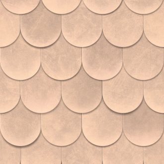   Mint a tetőn a hódfarkú cserép tapétaminta világos narancs és barna tónus tapéta