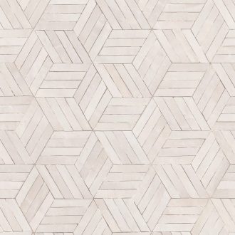   Természetes hatású háromdimenziós geometriai minta bézs szürke szürkésbézs és lágy rózsaszín tónus tapéta