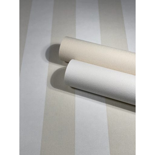 Finom textilstruktúrájú egyszínű minta krém/krémfehér tónus tapéta