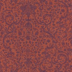   Casadeco Signature 81973102 ORSAY klasszikus damaszt texturált narancs/vörös indigókék tapéta