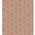 Casadeco Helsinki 82033106  FOCALE TERRACOTTA geometrikus barack/terrakotta fémes ezüst pontokkal tapéta