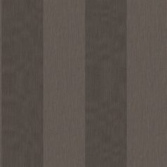   Klasszikus csíkos minta fémes kiemelésekkel barna és sötétbarna tónus fémes hatás tapéta
