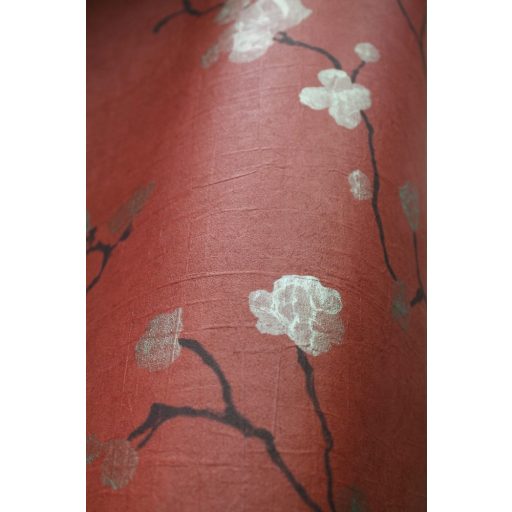 Casadeco Natsu 82148510  HANAMI virágos piros barna arany tapéta