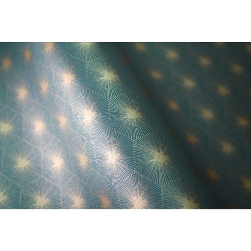 Casadeco Natsu 82156408 SUTA geometrikus hatszögek smaragdzöld arany tapéta