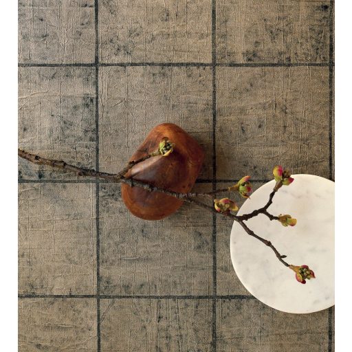 Casadeco Natsu 82169702 OSAKA geometrikus négyzetek arany fekete tapéta