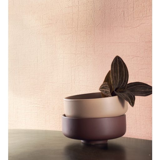 Casadeco Natsu 82184129  WASHI strukturált egyszínű rózsaszín tapéta