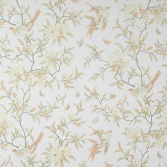   Casadeco Natsu 82210141 NARA törtfehér mandulazöld dekoranyag