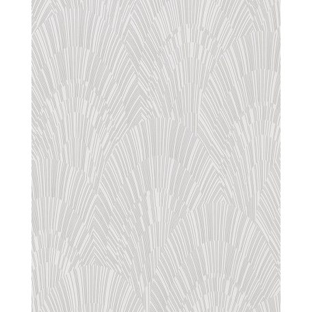 Novamur Giulia 82215 (6790-10) Grafikus szabálytalan legyezőformájú mintarajzolat szürkésfehér szürke ezüst tapéta