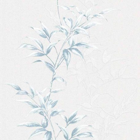 Novamur Hailey 82220 (6791-10) Natur realisztikus levélminta szürkésfehér szürke kék ezüst tapéta