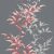 Novamur Hailey 82224 (6791-50) Natur realisztikus levélminta sötétszürke antracit rózsaszín piros tapéta