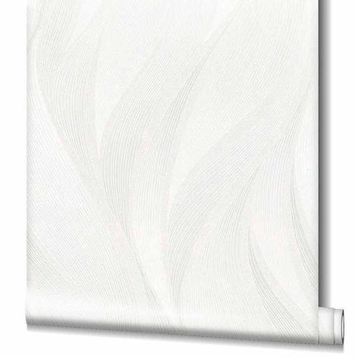 Novamur Hailey 82231 (6794-10) Grafikus design hullámminta krémfehér ecru gyöngyház fénylő mintarajzolat tapéta