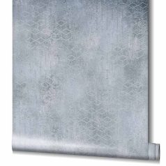   Novamur Hailey 82242 (6797-30) Natur Geometrikus Beton háttéren hatszögek kockák 3D szürke árnyalatok ezüst tapéta