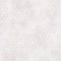   Novamur Hailey 82243 (6797-40) Natur Geometrikus Beton háttéren hatszögek kockák 3D kérm bézs ezüst tapéta