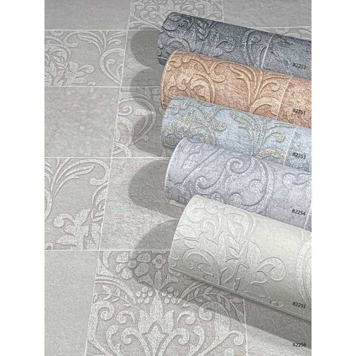 Novamur Hailey 82252 (6799-10) Natur Etno díszes csempeminta szürke árnyalatok ezüst antracit tapéta