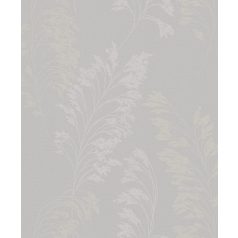   Filigrán réti fűmintázat textil háttéren szürke rózsaszín/roségold és arany tónusok fényes fémes hatás tapéta