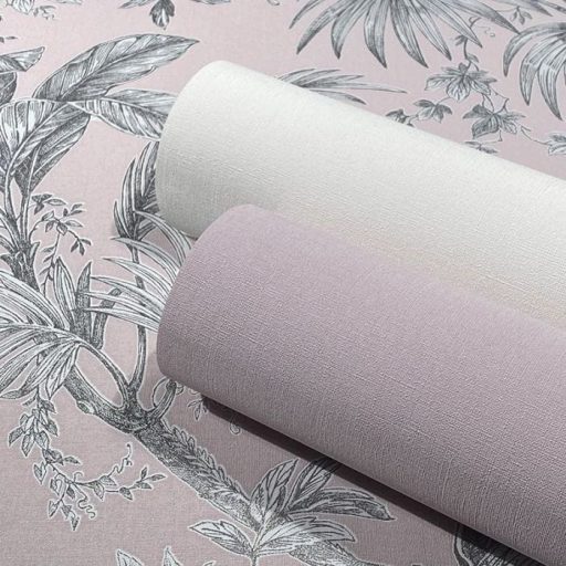 Strukturált vászonhatású egyszínű minta fehér/törtfehér tónus tapéta