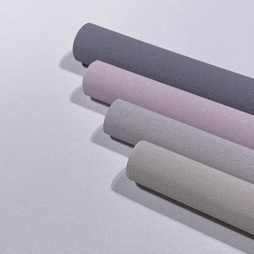 Strukturált vászonhatású egyszínű minta világosszürke tónus tapéta