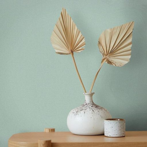 Strukturált vászonhatású egyszínű minta zöld/világoszöld tónus tapéta