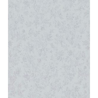   Filigrán vintage virágmotívum szürkéslila és kék pasztell tónusok fényes mintafelület tapéta
