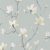 Nagyvonalú magnóliák - költői minta akvarell megjelenés halvány szürkéskék tintakék bézs fehér szürke tapéta